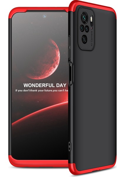 Xiaomi Redmi Note 10 Kılıf 3 Parça 360 Ays Kapak