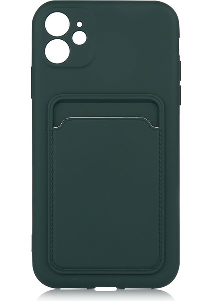 Apple Iphone 12 Kılıf Kart Koymalı Renkli Lux Ofix Silikon