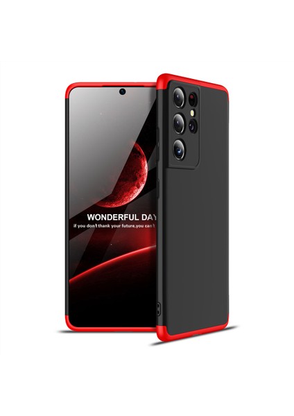 Samsung Galaxy S21 Ultra Kılıf 3 Parça 360 Ays Kapak