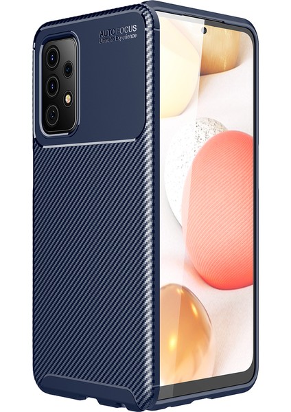 Samsung Galaxy A52 Kılıf Karbon Desenli Lux Negro Silikon