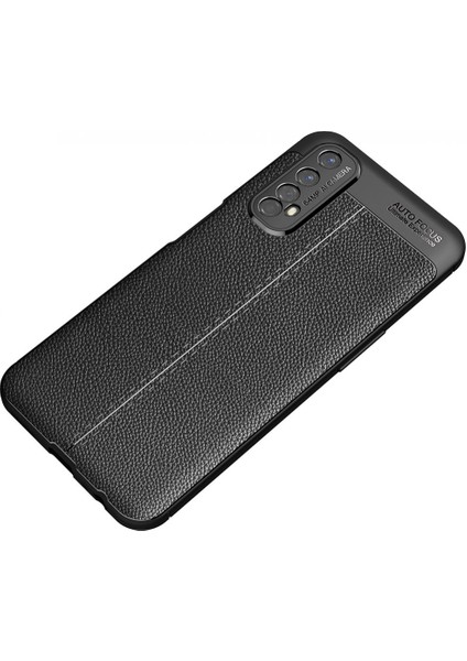 Realme 7 Kılıf Deri Desenli Lux Niss Silikon fırsatları