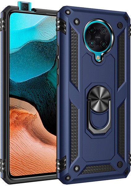 Xiaomi Pocophone F2 Pro Kılıf Ultra Korumalı Yüzüklü Manyetik Vega Kapak