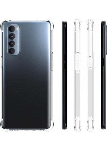 Oppo Reno 4 Pro Kılıf Ultra Korumalı Şeffaf Antishock Silikon