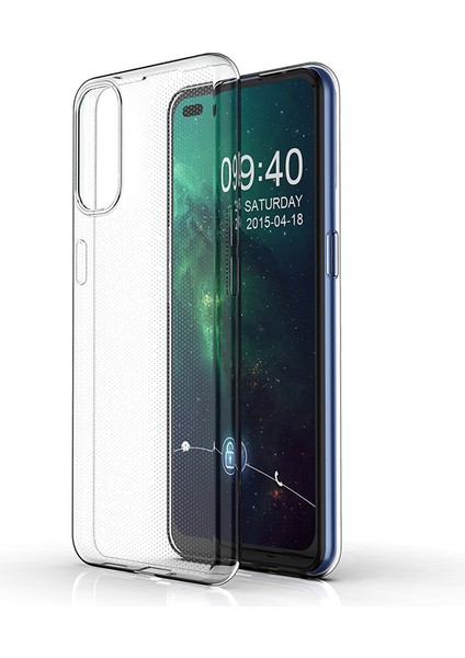 Oppo Reno 4 Kılıf Ultra Ince Şeffaf Silikon