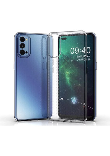 Oppo Reno 4 Kılıf Ultra Ince Şeffaf Silikon indirimleri