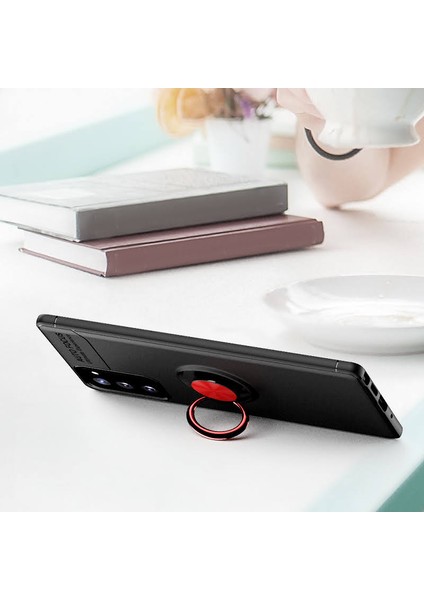 Samsung Galaxy Note 20 Kılıf Yüzüklü Manyetik Ravel Silikon fiyatları