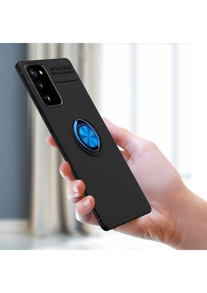 Samsung Galaxy Note 20 Kılıf Yüzüklü Manyetik Ravel Silikon fırsatları