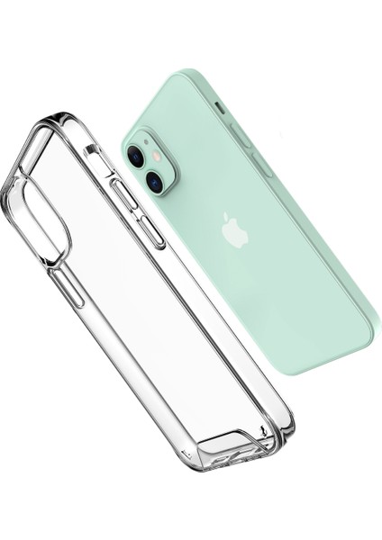 Apple Iphone 12 Mini Kılıf Ultra Korumalı Şeffaf Sert Gard Kapak