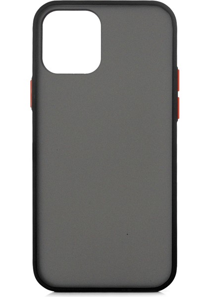 Apple Iphone 12 Pro Max Kılıf Renkli Silikon Kenarlı Buzlu Fri Kapak
