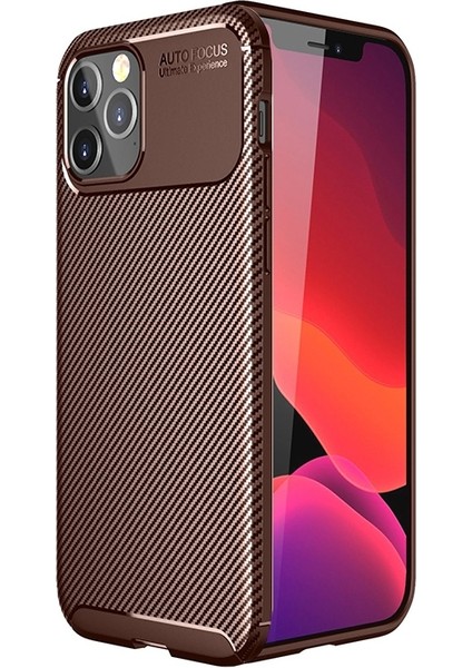 Apple Iphone 12 Pro Max Kılıf Karbon Desenli Lux Negro Silikon