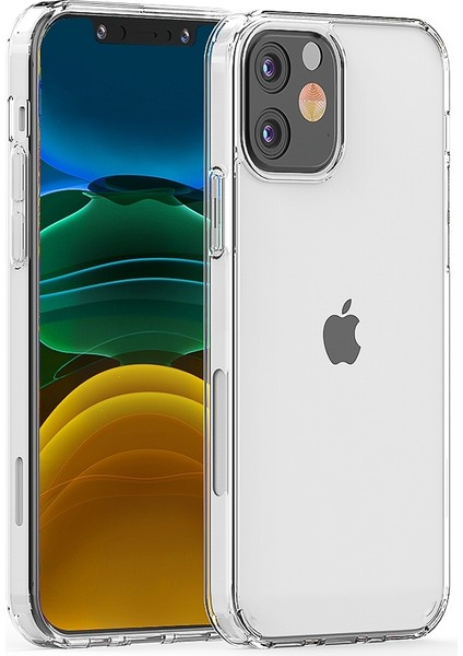 Apple Iphone 12 Mini Kılıf Kamera Korumalı Şeffaf Coss Silikon