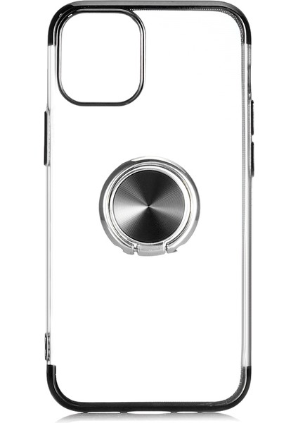 Apple Iphone 12 Mini Kılıf 4 Köşe Renkli Yüzüklü Manyetik Gess Silikon