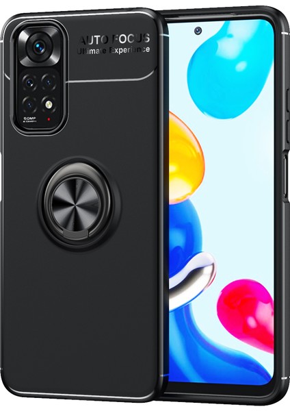 Xiaomi Redmi Note 11 4g Kılıf Yüzüklü Manyetik Ravel Silikon
