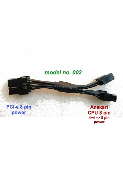 Pcı-E To Cpu Power Kablosu (Pcı-E 8 Pin To Anakart Cpu 8 Pin)