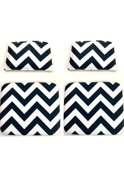 Knsz minder seti 2 li zng&mğr&uslu aldo kumaş tel bar sandalyesi oturma ve sırt minderi set