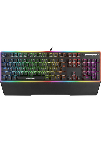 Rmk-X1 Mıracle USB Full Rgb Aydınlatmalı Q Jixian Red Switch Gaming Oyuncu Mekanik Klavye