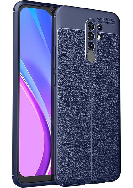 Xiaomi Redmi 9 Kılıf Deri Desenli Lux Niss Silikon