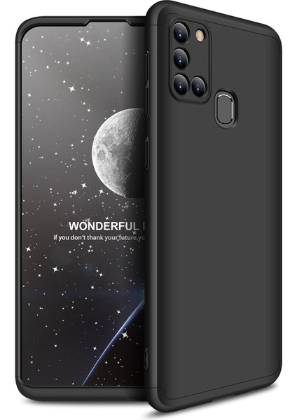 Samsung Galaxy A21S Kılıf 3 Parça 360 Zore Ays Kapak