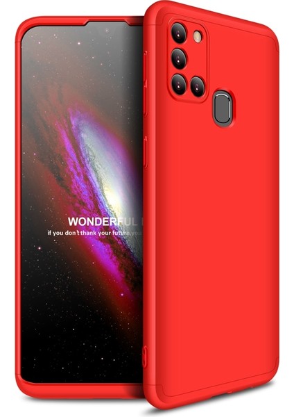 Samsung Galaxy A21S Kılıf 3 Parça 360 Zore Ays Kapak
