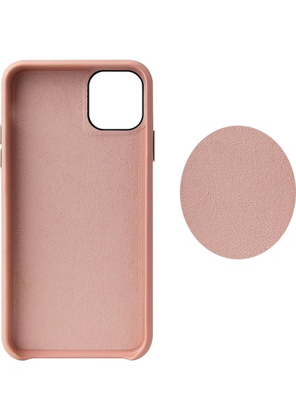 Apple iPhone 8 Kılıf Deri Içi Süet Lansman Eyzi Silikon