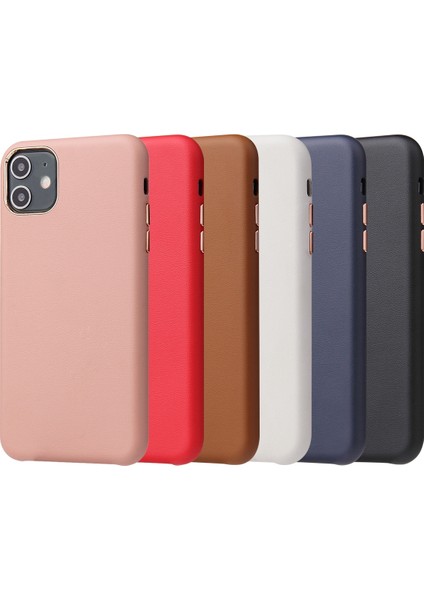 Apple iPhone 8 Kılıf Deri Içi Süet Lansman Eyzi Silikon