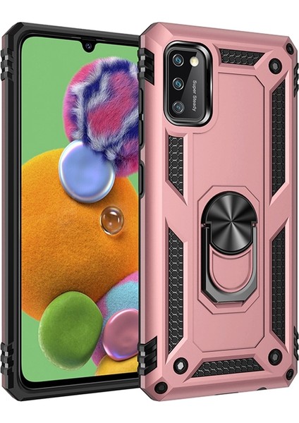 Samsung Galaxy A41 Kılıf Ultra Korumalı Yüzüklü Manyetik Vega Kapak