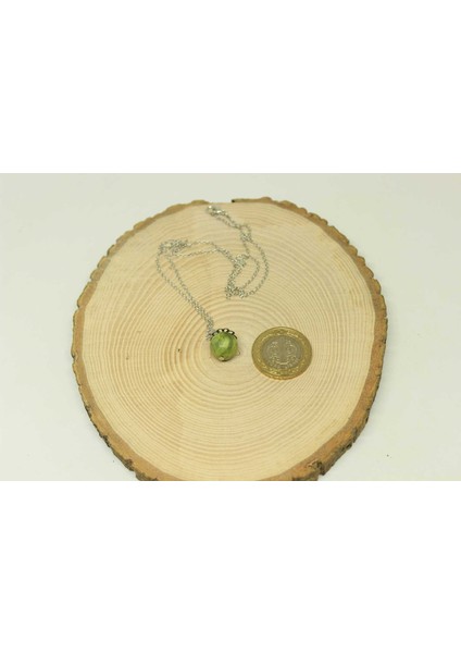 Peridot (Zebercet) Taşı Kolye Ucu Zincirli fiyatları