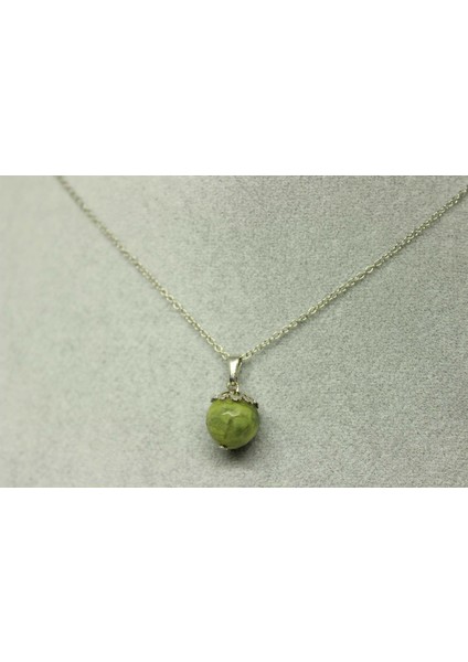 Peridot (Zebercet) Taşı Kolye Ucu Zincirli modelleri