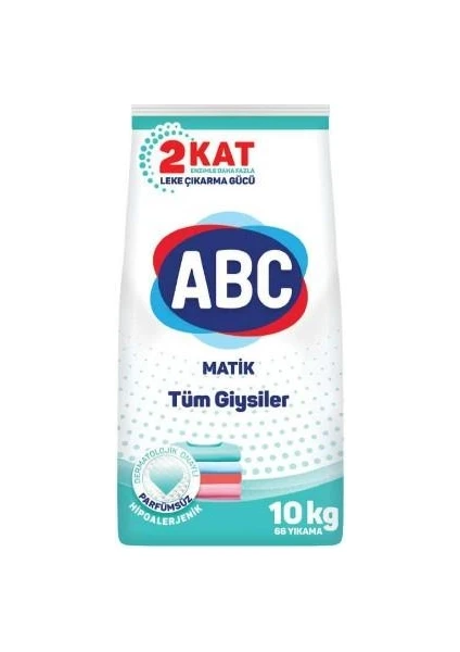 Abc Toz Deterjan Tüm Giysiler 10 kg