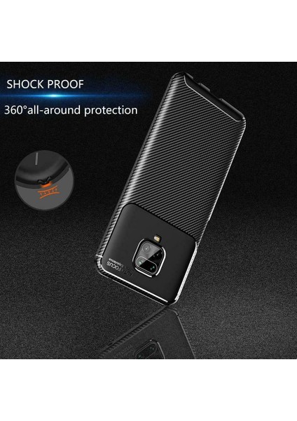 Xiaomi Redmi Note 9 Pro Kılıf Deri Desenli Lux Negro Silikon
