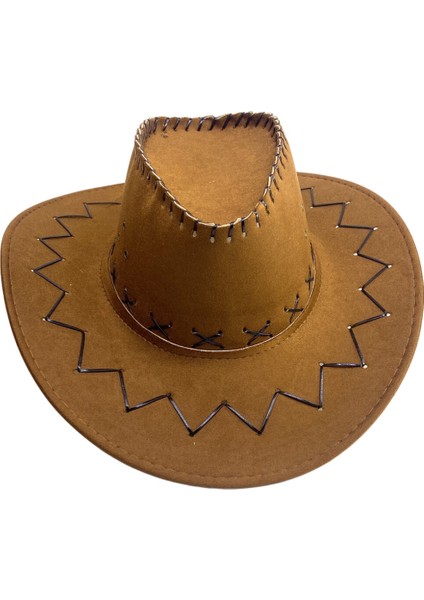 Süet Kovboy Şapka