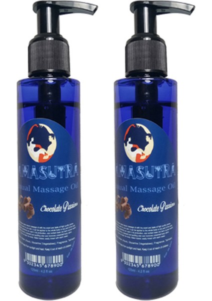 Erkeklere Kadınlara Özel Çikolata Aromalı Masaj Yağı Pure Edible Chocolate Flavor Massage Oil 125ml 2 Adet