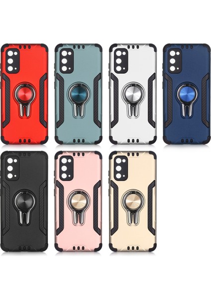Samsung Galaxy S20 Kılıf Ultra Korumalı Yüzüklü Manyetik Coco Kapak