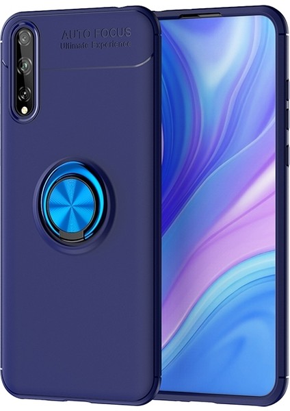 Huawei P Smart S Kılıf Yüzüklü Manyetik Ravel Silikon