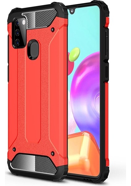 Samsung Galaxy A21S Kılıf Çift Katmanlı Armour Case