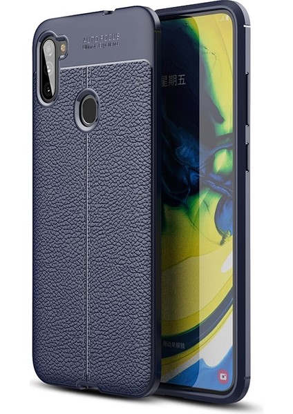 Samsung Galaxy M11 Kılıf Deri Desenli Lux Niss Silikon