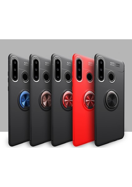 Huawei Y6P Kılıf Yüzüklü Manyetik Ravel Silikon fırsatları