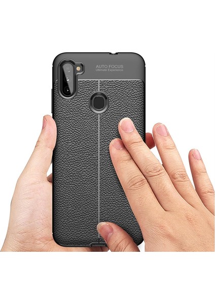 Samsung Galaxy M11 Kılıf Deri Desenli Lux Niss Silikon fırsatları