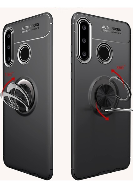 Huawei Y6P Kılıf Yüzüklü Manyetik Ravel Silikon fiyatları