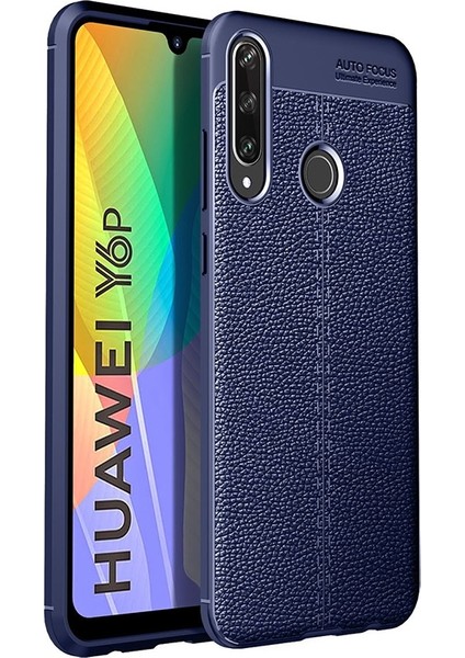 Huawei Y6P Kılıf Deri Desenli Lux Niss Silikon
