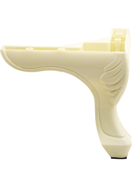 Mobilya Kanepe Koltuk Ayağı 14 cm Desenli Baza Ayak Krem