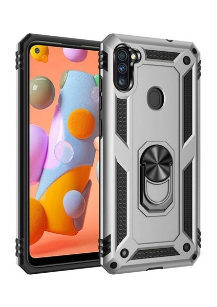 Samsung Galaxy A11 Kılıf Ultra Korumalı Yüzüklü Manyetik Vega Kapak