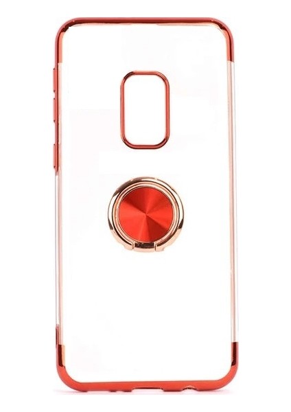 Xiaomi Redmi Note 9 Pro Kılıf 4 Köşe Renkli Yüzüklü Manyetik Gess Silikon