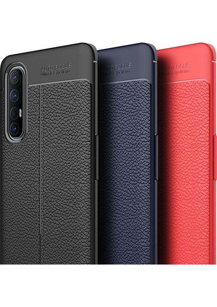 Oppo Reno 3 Pro Kılıf Deri Desenli Lux Niss Silikon
