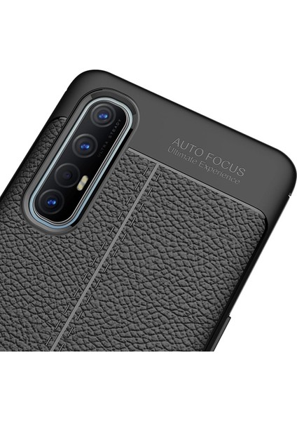 Oppo Reno 3 Pro Kılıf Deri Desenli Lux Niss Silikon