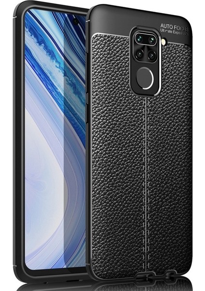 Xiaomi Redmi Note 9 Kılıf Deri Desenli Lux Niss Silikon