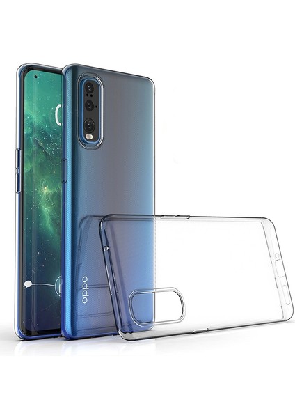 Oppo Reno 3 Pro Kılıf Ultra Ince Şeffaf Silikon