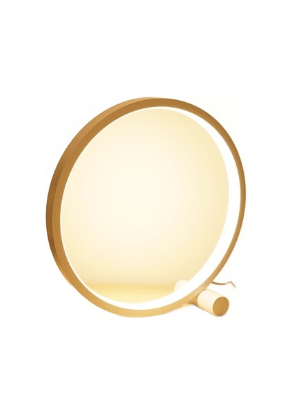 LED Masa Lambası Yatak Odası Dairesel Akrilik Masa Lambası Oturma Odası Için / Kısılabilir Başucu Lambası Yuvarlak Gece Lambası (Yurt Dışından)