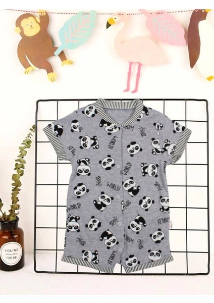 Babybonta Panda Baskılı Tulum 1-3 Yaş