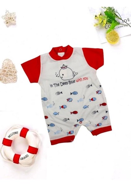 Babybonta Bebek Tulum Balık Desenli 3-9 Ay fiyatları
